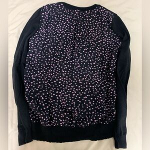 RW&CO. Black and Pink Patterned Sweater